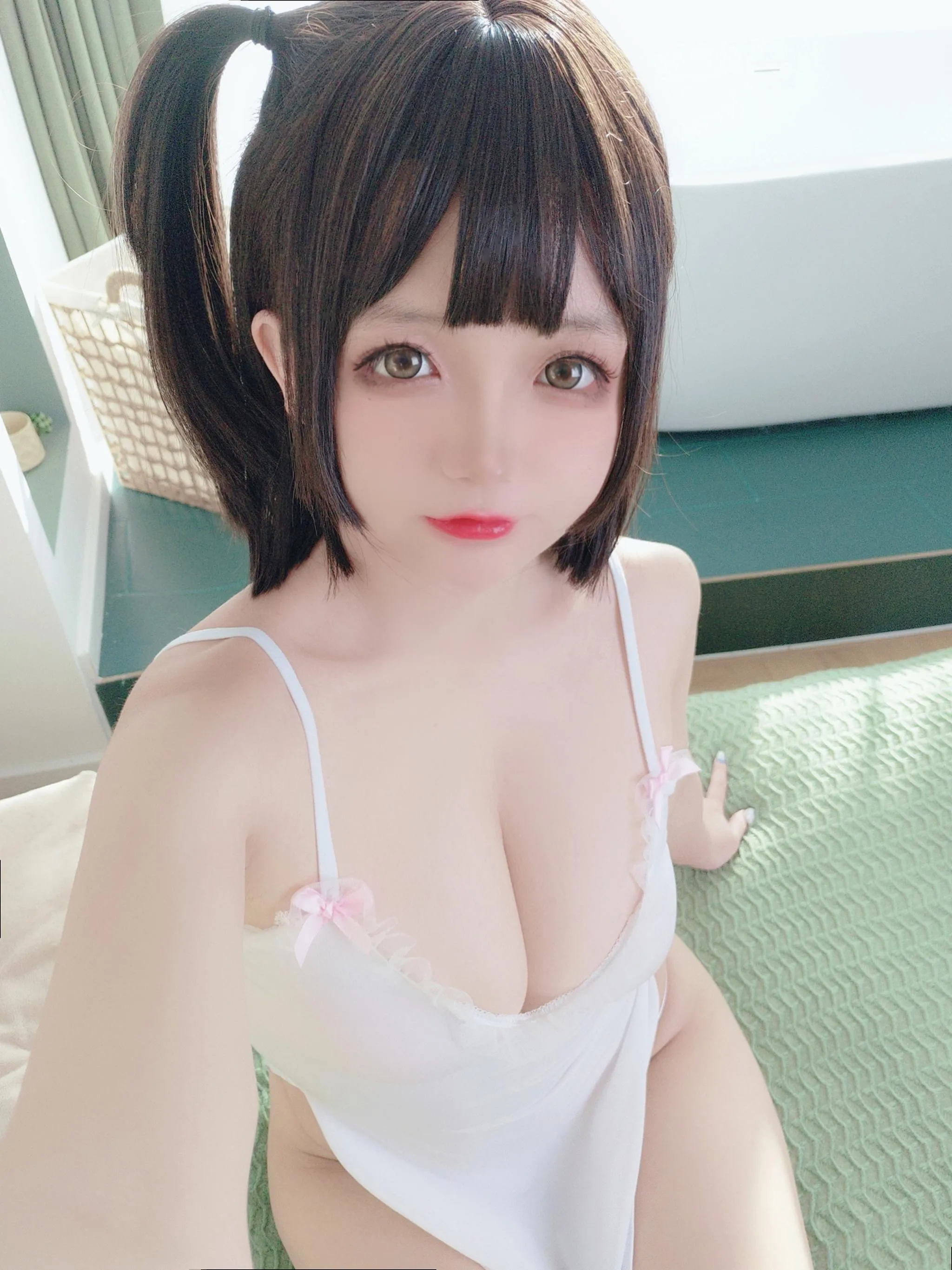 日奈娇 – NO.43 湿身小白裙-白纱裙自拍 [21P]插图4